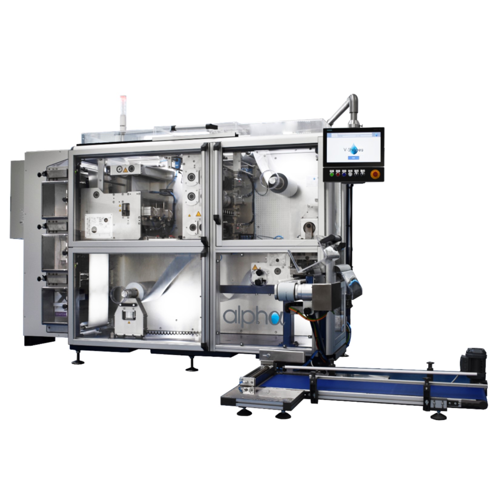 Automatic V-Shapes packaging machine Model Alpha